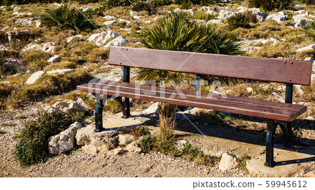 Bench on mediterranean nature Bench on mediterranean nature 59945612