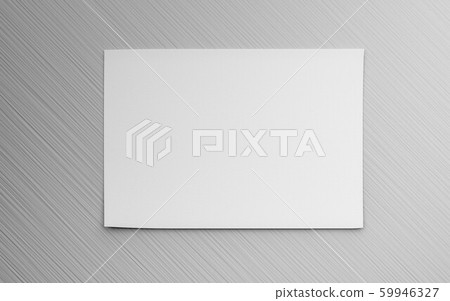 empty horicontal blank sheet isolated on grey to replace your design 3d illustration render empty horicontal blank sheet isolated on grey to replace your design 3d illustration render 59946327