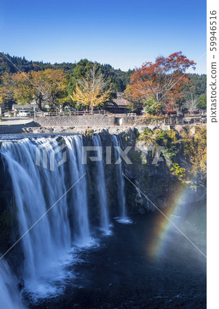 Harajiri Falls Autumn leaves 59946516