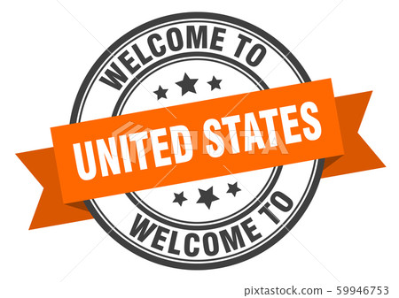 United States stamp. welcome to United States United States stamp. welcome to United States 59946753