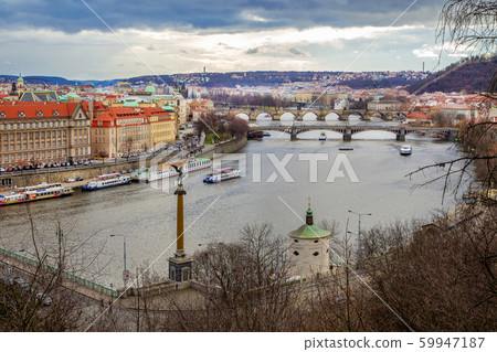 Majestic view of Prague. Winter. Holiday! Majestic view of Prague. Winter. Holiday! 59947187