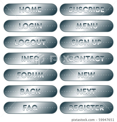 Set of web signs - Stock Illustration [59947651] - PIXTA