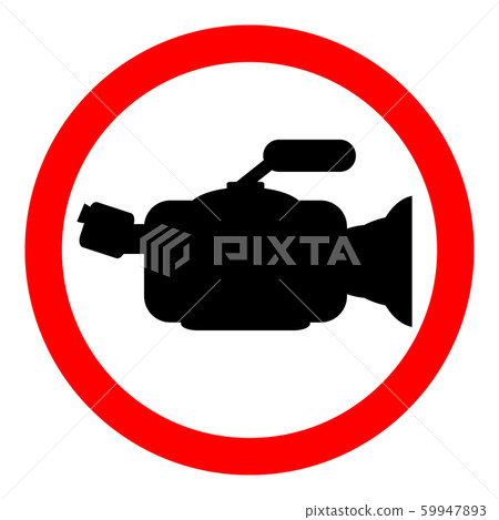 No camera sign. No camera sign. 59947893
