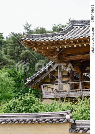 Beautiful wooden building of Andong traditional hanok in korea 59949691