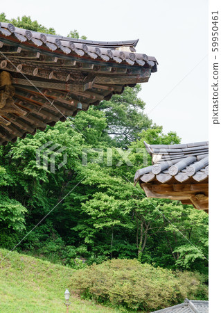 Beautiful wooden building of Andong traditional hanok in korea 59950461