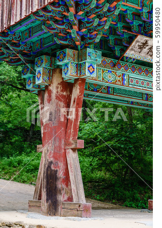 Beautiful wooden building of Andong traditional hanok in korea 59950480