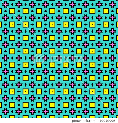 Vintage geometric pattern in retro 80s style. 59950996