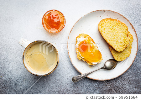 Sandwich with peach jam Sandwich with peach jam 59951664