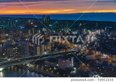 新潟市夜視圖 新潟市夜視圖 59951834