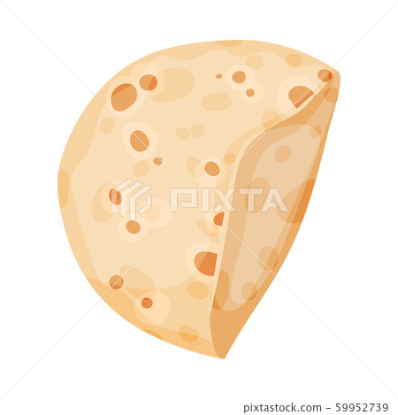 Pita bread as Ingredient For Doner Kebab Preparation Vector Item 59952739