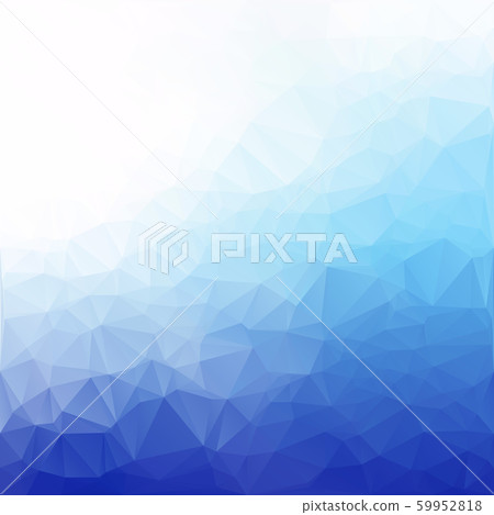 Blue Polygonal Mosaic Background, Creative Design 59952818