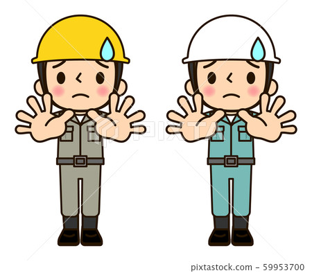 Man in work clothes impossible Man in work clothes impossible 59953700