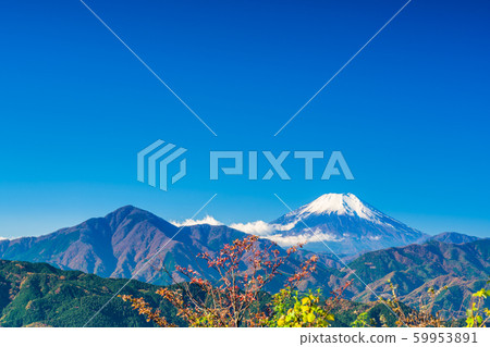 東京高尾山頂的富士山 59953891
