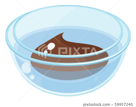 Chocolate_boiled_glass bowl_illustration Chocolate_boiled_glass bowl_illustration 59957240