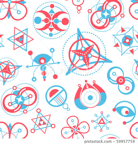 background with abstract figures white 59957759