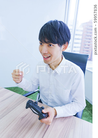 遊戲電子競技人男性青年假期膽量構成遊戲日常生活方式 59957836