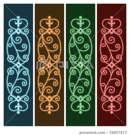Baroque pattern set Baroque pattern set 59957877