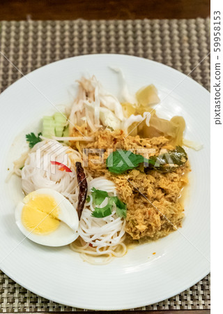 Thai Rice Noodles crab meat Thai Rice Noodles crab meat 59958153