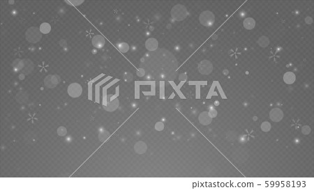 Vector heavy snowfall, snowflakes. Snow flakes background 59958193