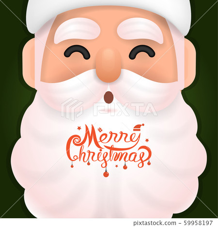 Funny happy Santa Claus character on background. 59958197