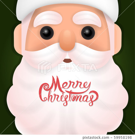 Funny happy Santa Claus character on background. 59958198