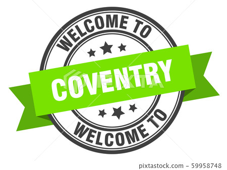Coventry stamp. welcome to Coventry green sign Coventry stamp. welcome to Coventry green sign 59958748