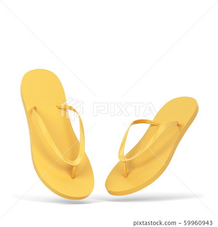 Blank pair of flip flops mockup 59960943