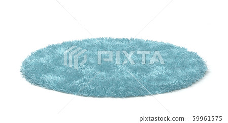 Clean round floor carpet 59961575