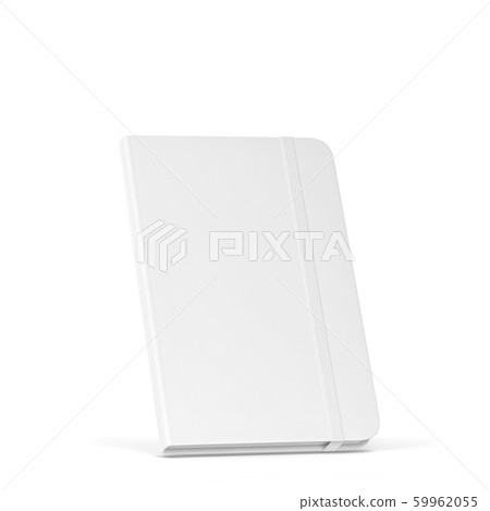 Blank notebook with elastic band closure mockup Blank notebook with elastic band closure mockup 59962055