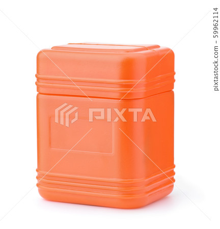 Blank orange plastic container Blank orange plastic container 59962114