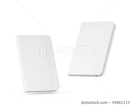 Blank notebook with elastic band closure mockup Blank notebook with elastic band closure mockup 59962115