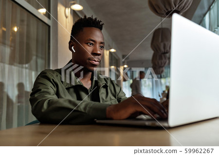african american man using computer 59962267