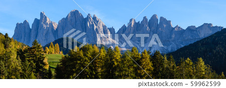 Autumn evening Santa Magdalena famous Italy 59962599
