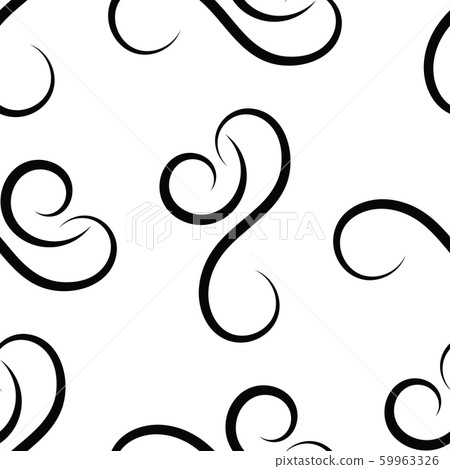 Wave seamless vector pattern or monochrome modern Wave seamless vector pattern or monochrome modern 59963326