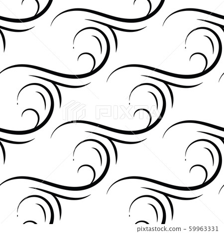Wave seamless vector pattern or monochrome modern Wave seamless vector pattern or monochrome modern 59963331