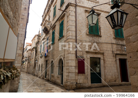 克羅地亞杜布羅夫尼克，冬天，克羅地亞後巷 59964166