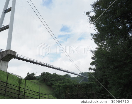 Kokonoe bridge at Kuju “dream” large suspension bridge Kokonoe bridge at Kuju “dream” large suspension bridge 59964710
