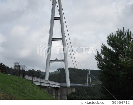 Kokonoe bridge at Kuju “dream” large suspension bridge 59964712