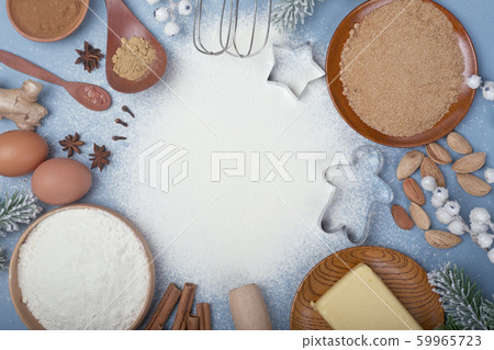 Christmas cookie cooking background Christmas cookie cooking background 59965723
