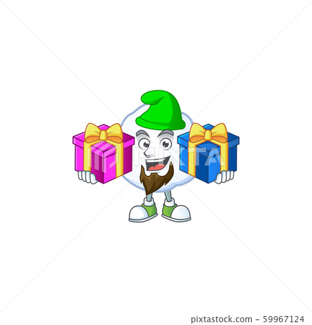 Super cute snowball cartoon design with Christmas gifts Super cute snowball cartoon design with Christmas gifts 59967124