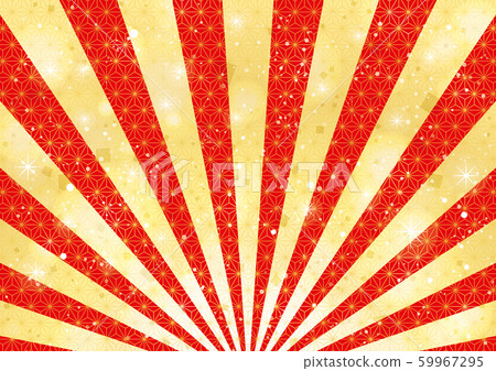 慶祝日本模式濃度紅色和金色背景 59967295