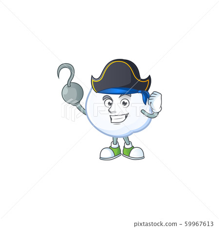 one hand Pirate snowball with cartoon style 59967613