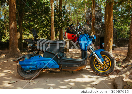 Motorbike, scooter, traditional two wheels transport in Asia 59967615
