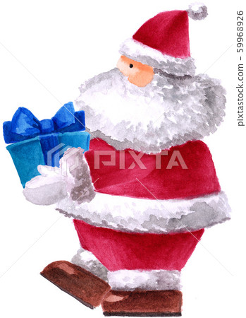 聖誕老人背著禮物[水彩] [聖誕節] [季節性] 59968926