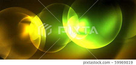 Shiny neon circles abstract background 59969819