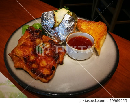 snapper fish beef and Pork Chop Steak grilled with 59969955