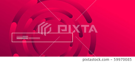 Abstract background. Geometric circles and fluid gradient. Line design, technology hi-tech digital illustration. Vector Illustration For Wallpaper, Banner, Background, Card, Book Illustration 59970085