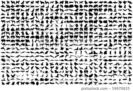 Animal silhouette 59970835