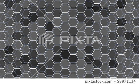 Abstract background of colorful outline hexagons Abstract background of colorful outline hexagons 59971134