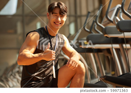 Male fitness trainer Male fitness trainer 59971363